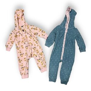 Two Carter Girls 12M Jacket Onesies